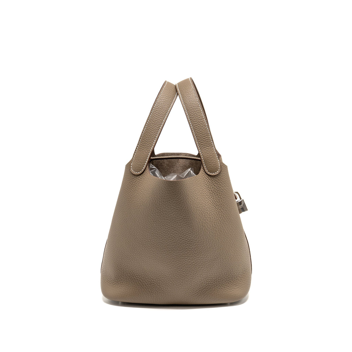 Hermes Picotin 22 Lock Bag Clemence Etoupe SHW