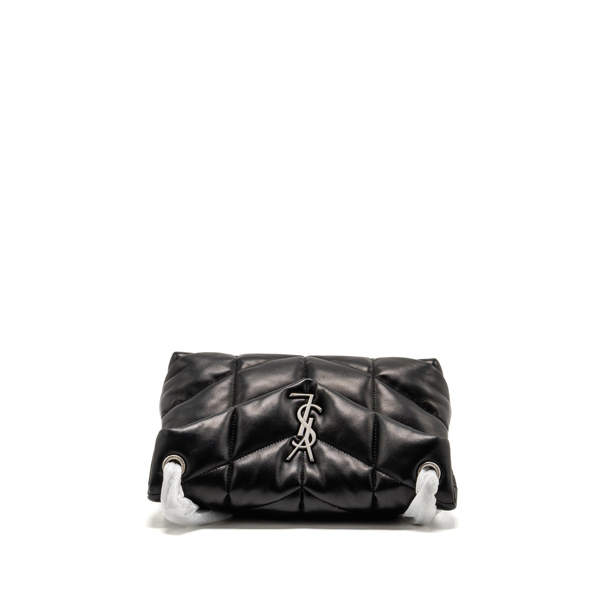 Saint Laurent/YSL Small puffer bag Lambskin black SHW