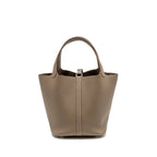 Hermes Picotin 22 Lock Bag Clemence Etoupe SHW