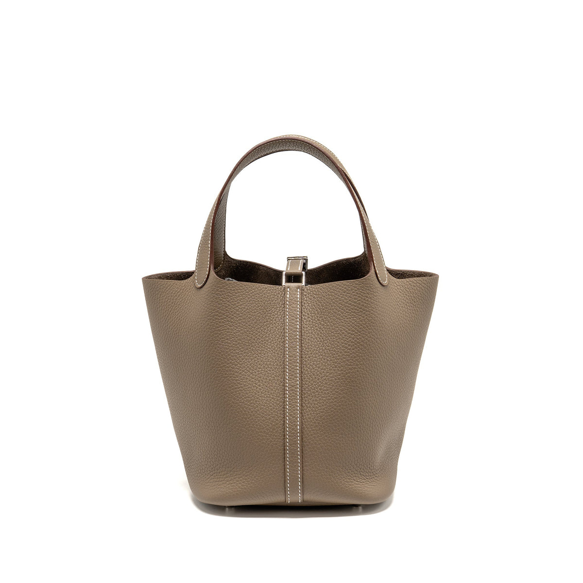 Hermes Picotin 22 Lock Bag Clemence Etoupe SHW