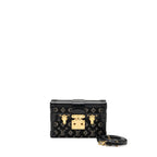 Louis Vuitton Petite Malle Bag Beads Embroidered Monogram/Leather Black GHW