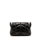 Saint Laurent/YSL Small puffer bag Lambskin black SHW