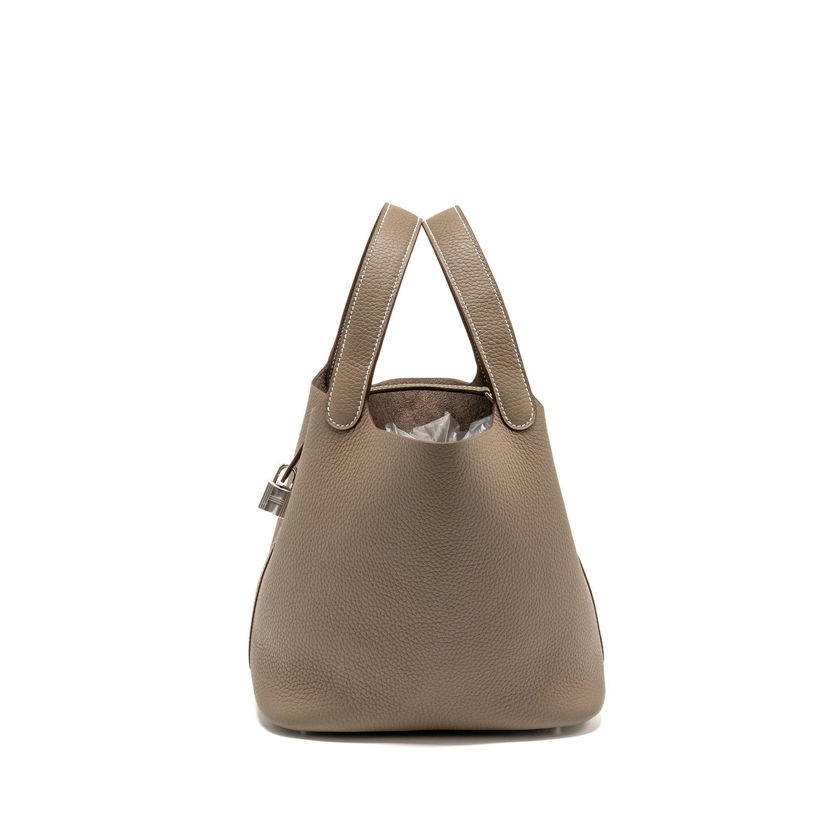 Hermes Picotin 22 Lock Bag Clemence Etoupe SHW