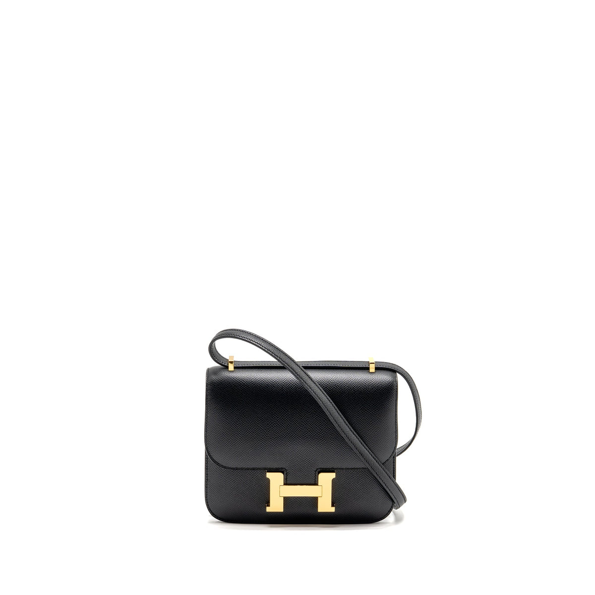 Hermes Mini Constance Epsom Black GHW