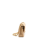 CHANEL MEDIUM CLASSIC DOUBLE FLAP BAG CAVIAR BEIGE GHW (MICROCHIP)