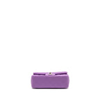 CHANEL MINI RECTANGULAR FLAP BAG LAMBSKIN PURPLE SHW