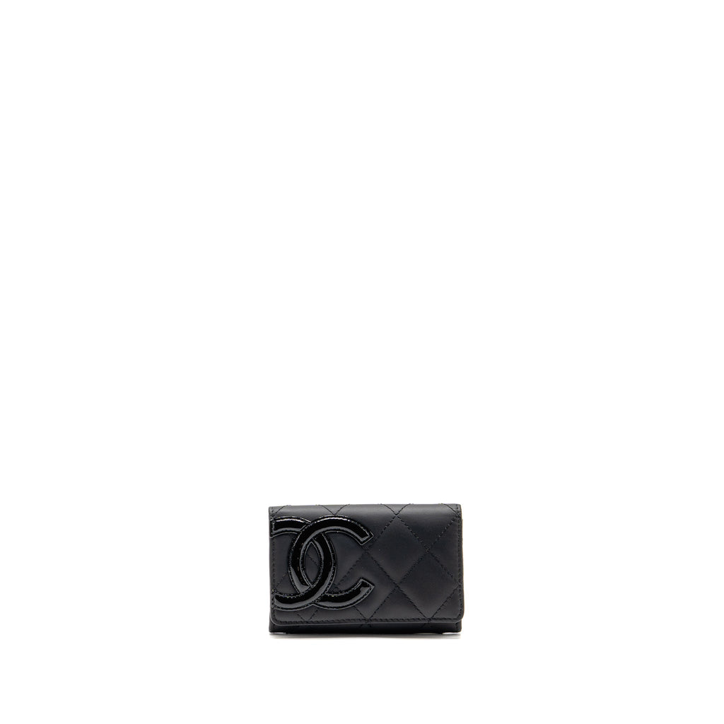 Chanel Cambon Card Holder Calfskin Black SHW