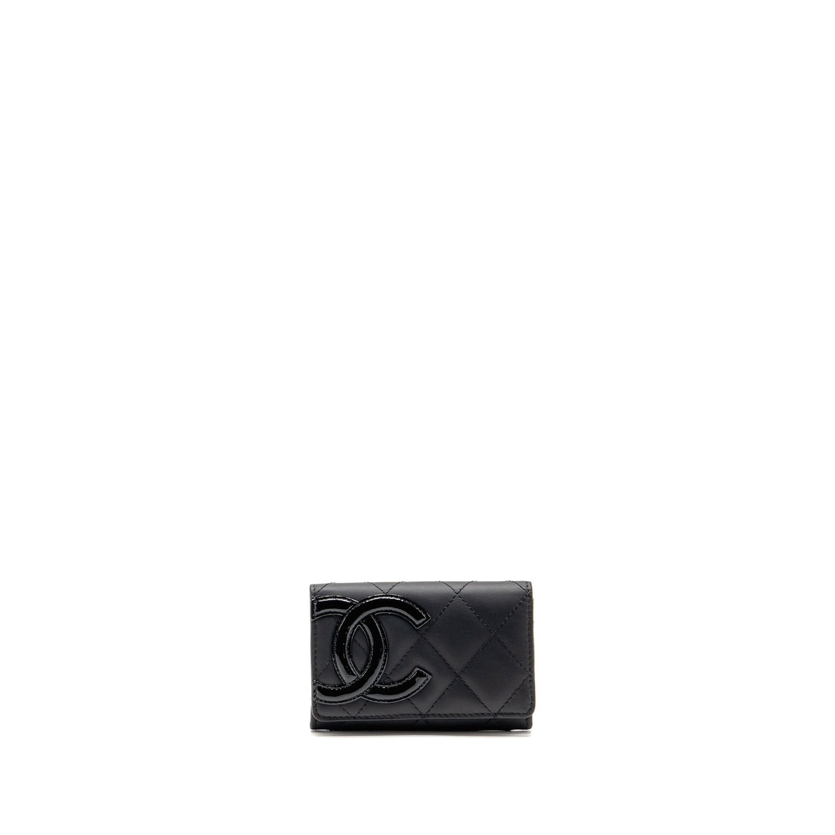 Chanel Cambon Card Holder Calfskin Black SHW