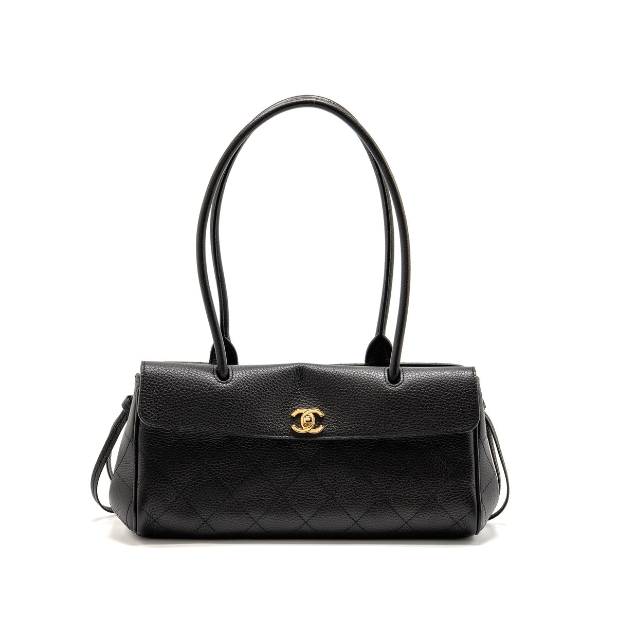 Chanel 26S Small Tote Grained Calfskin Black GHW (Microchip)