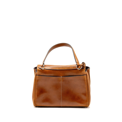 Belenciaga Rodeo Small Tanned Lambskin Tan Cowboy Ruthenium SHW