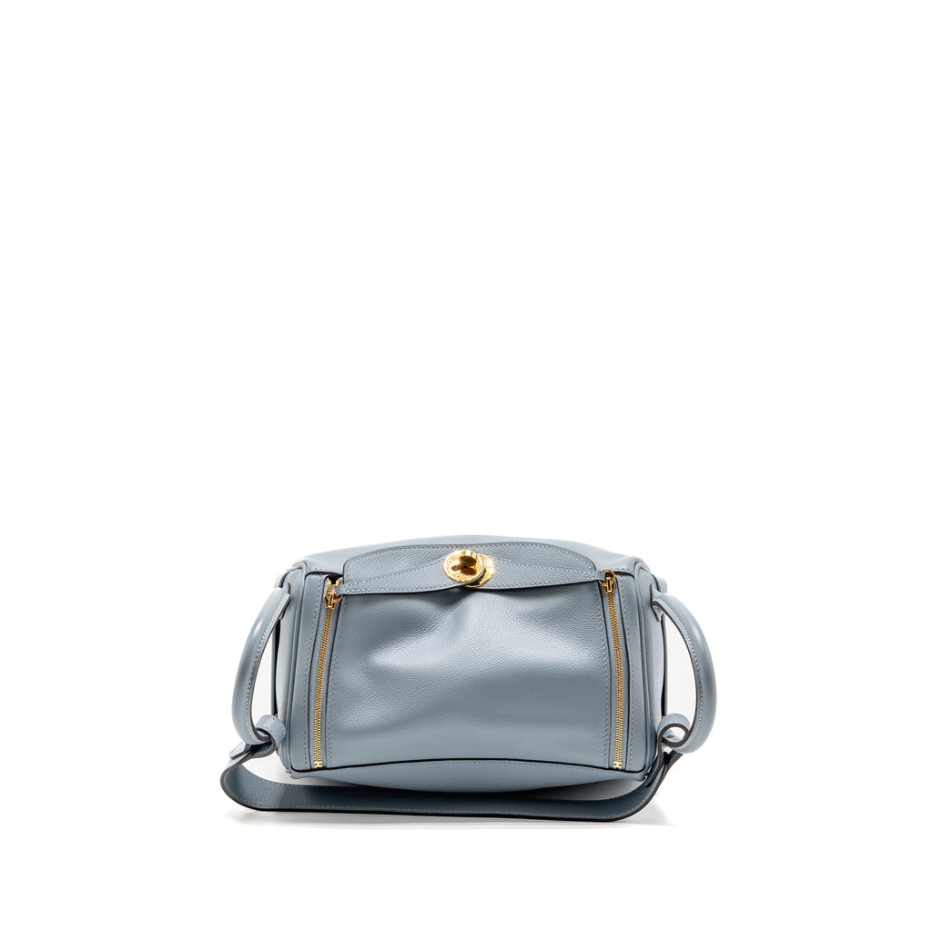 Hermes Lindy 26 Evercolor Bleu Lin GHW