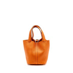 HERMES PICOTIN 18 LOCK BAG CLEMENCE ORANGE SHW