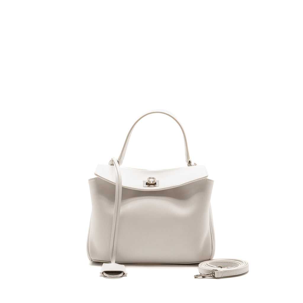 Balenciaga Mini Rodeo Bag Smooth Calfskin Optic White SHW