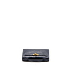 Hermes Kelly Pochette Matt alligator mississippiensis blue indigo GHW