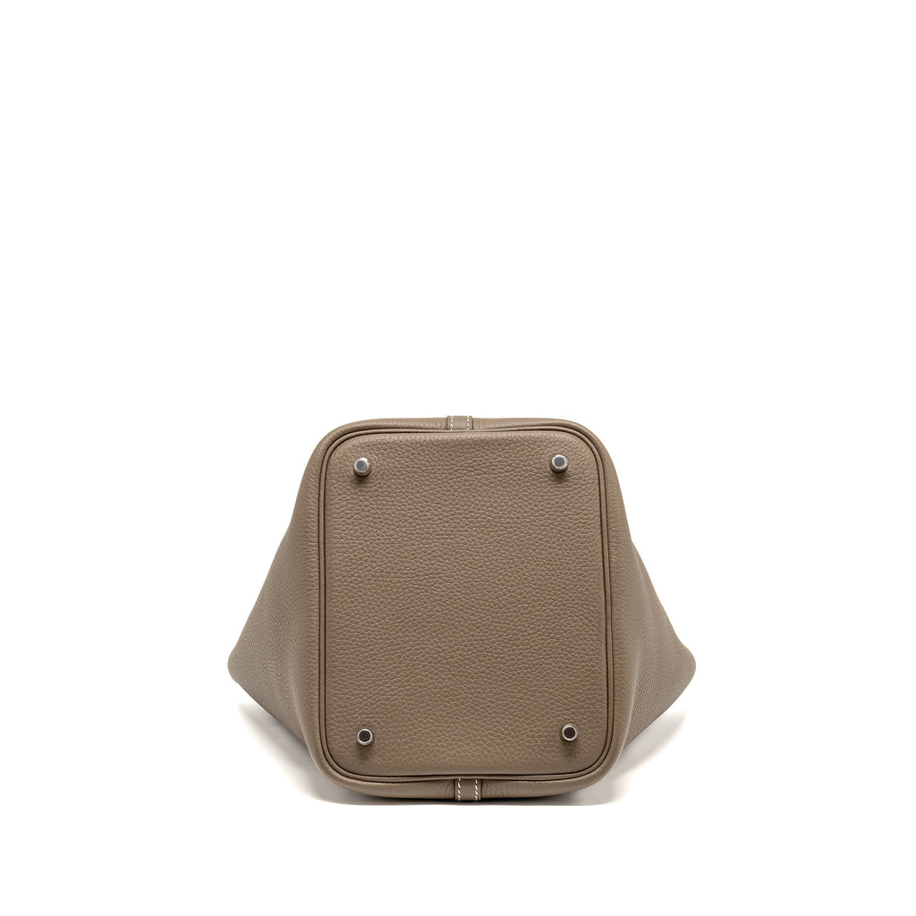 Hermes Picotin 22 Lock Bag Clemence Etoupe SHW