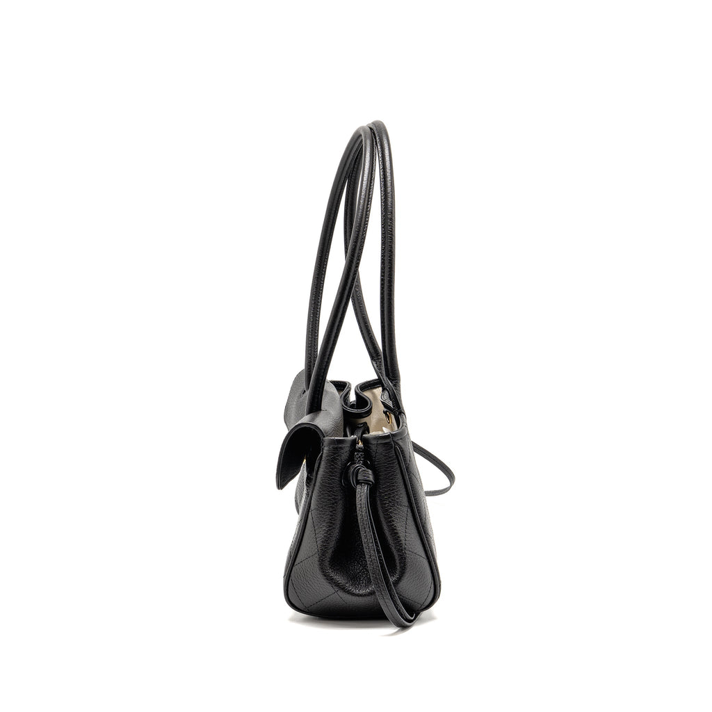Chanel 26S Small Tote Grained Calfskin Black GHW (Microchip)