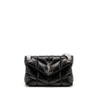 Saint Laurent/YSL Small puffer bag Lambskin black SHW