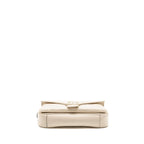 GUCCI MEDIUM GG MARMONT SHOULDER BAG WHITE MATELASSE CHEVRON LEATHER WITH WHITE HARDWARE