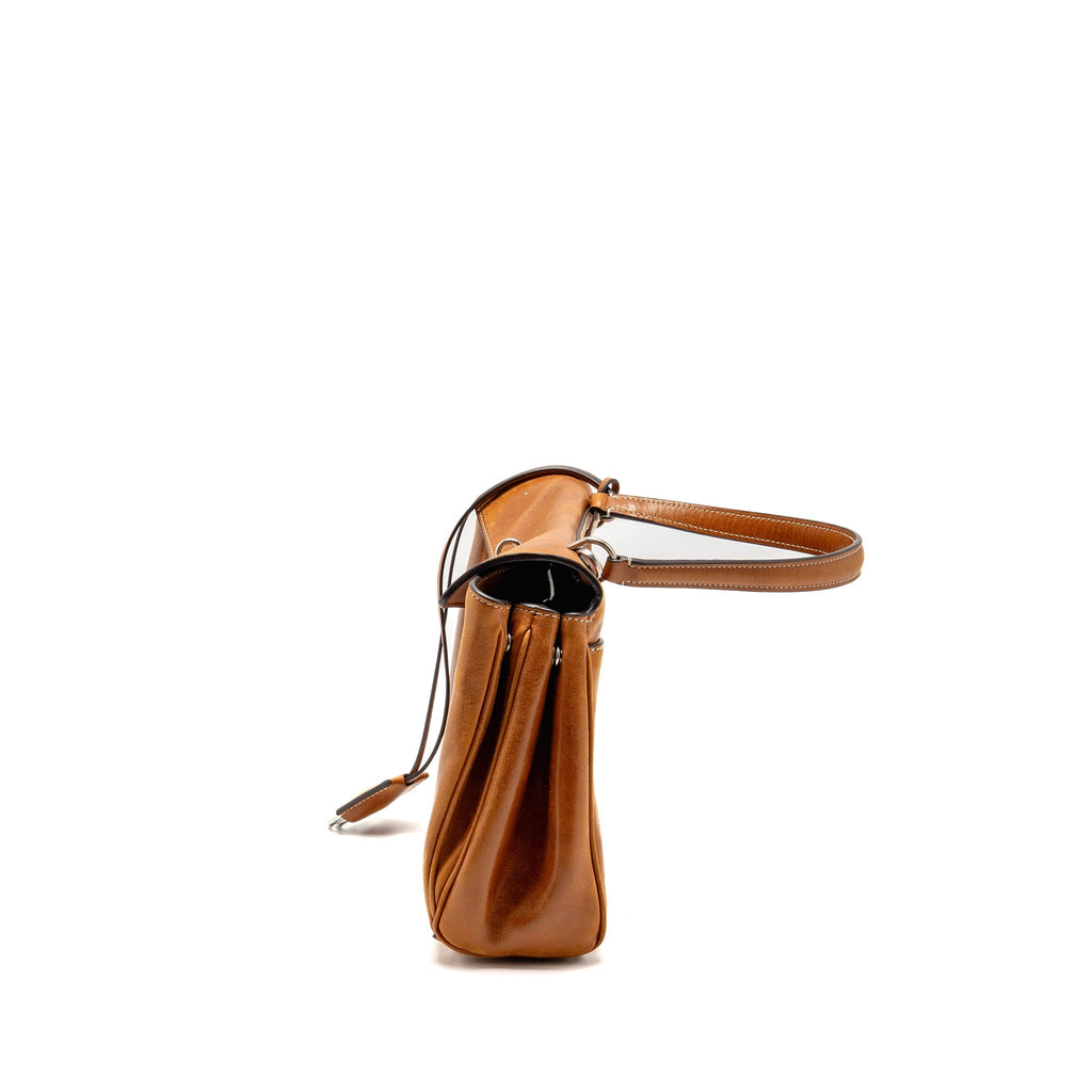 Belenciaga Rodeo Small Tanned Lambskin Tan Cowboy Ruthenium SHW
