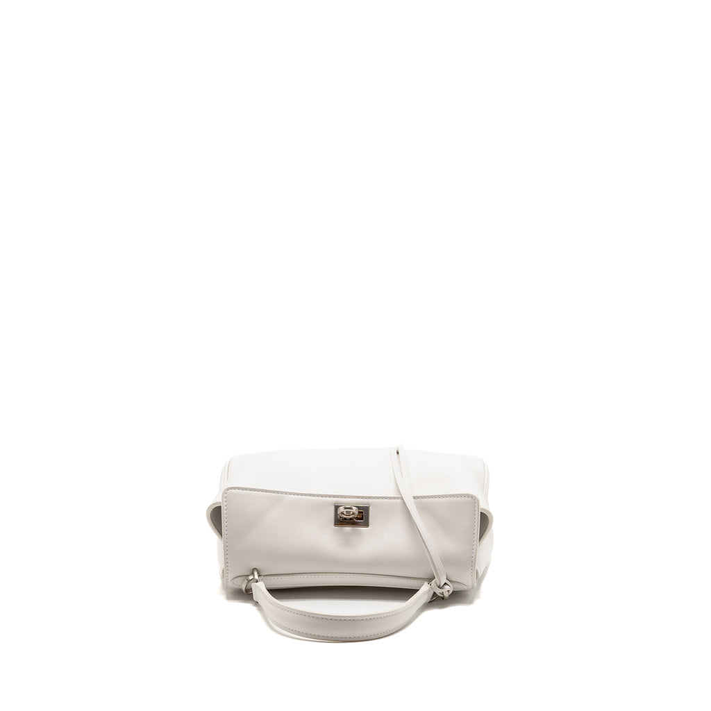 Balenciaga Mini Rodeo Bag Smooth Calfskin Optic White SHW