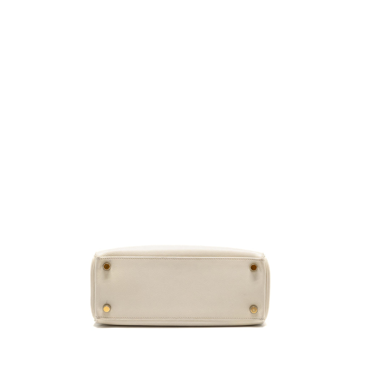 HERMES KELLY 25 EVERCOLOR BLANC GHW