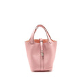 Hermes Picotin 18 Lock Bag Clemence 3Q Rose Sakura SHW