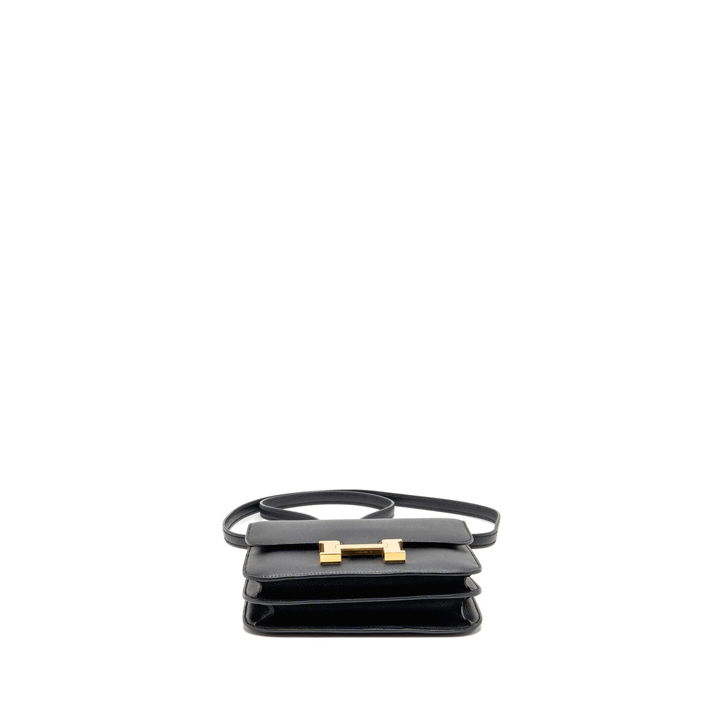 Hermes Mini Constance Epsom Black GHW