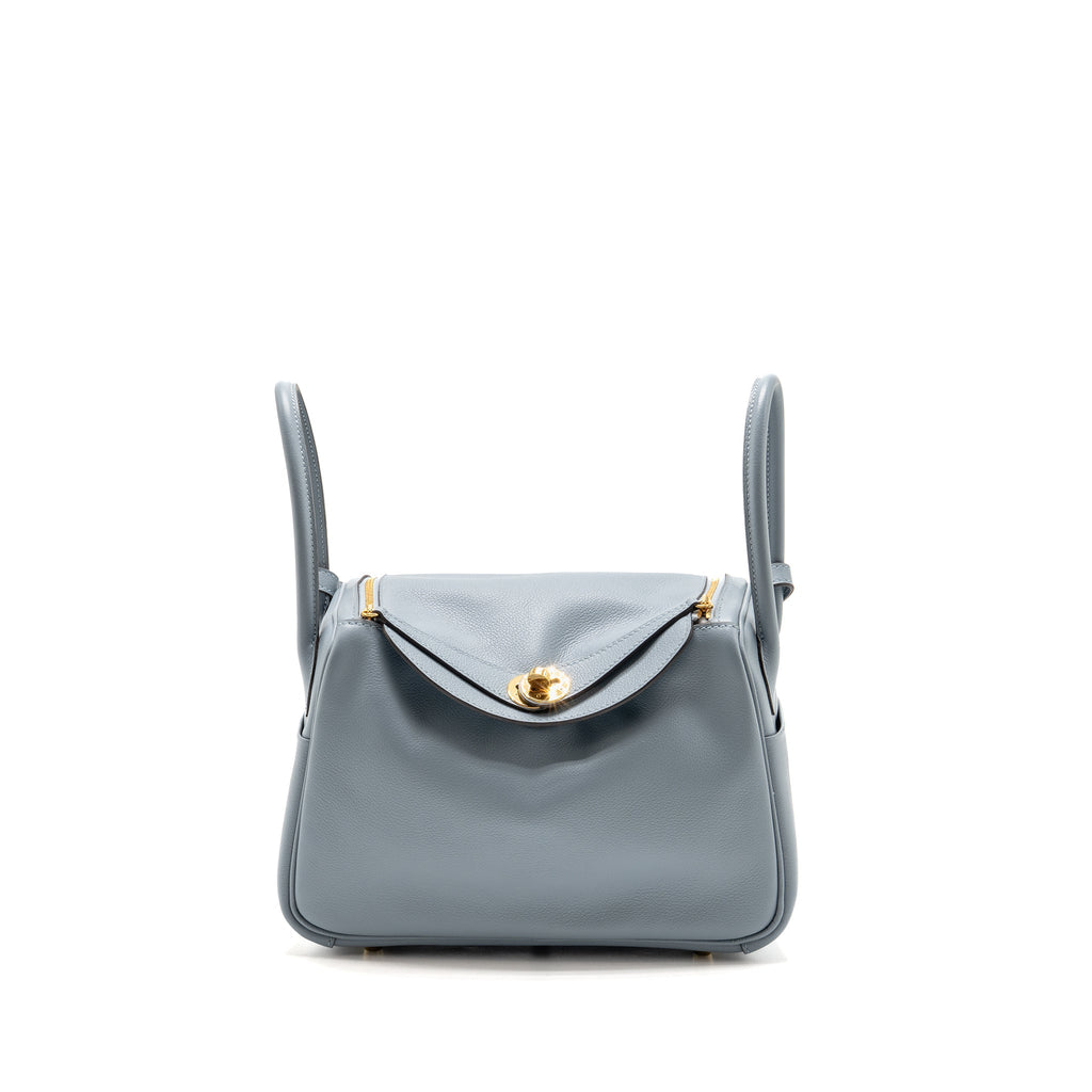 Hermes Lindy 26 Evercolor Bleu Lin GHW