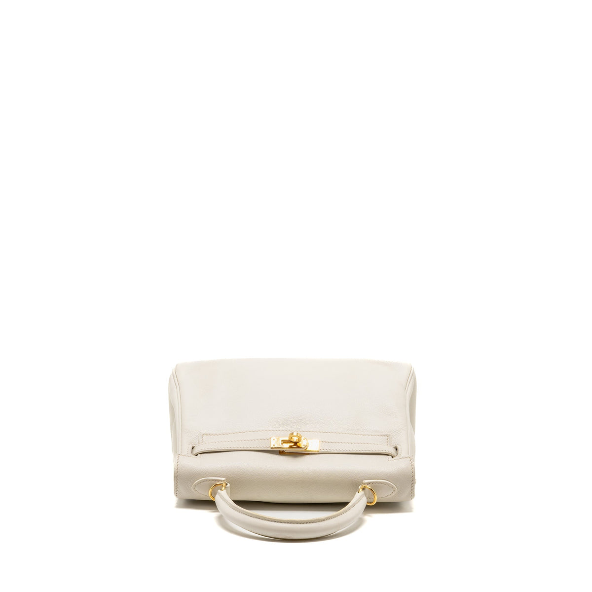 HERMES KELLY 25 EVERCOLOR BLANC GHW