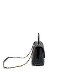 CHANEL SMALL COCO HANDLE CAVIAR BLACK LGHW(MICROCHIP)