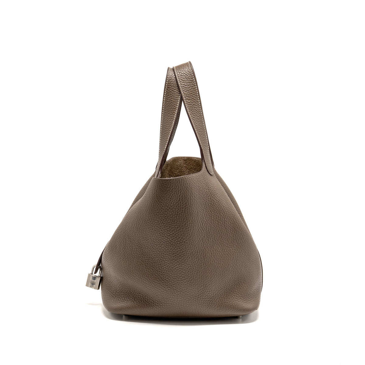 Hermes Picotin 22 Lock Bag Clemence Etoupe SHW