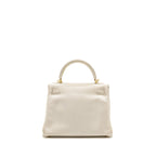 HERMES KELLY 25 EVERCOLOR BLANC GHW