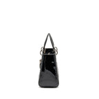 DIOR MEDIUM LADY DIOR PATENT LEATHER BLACK SHW