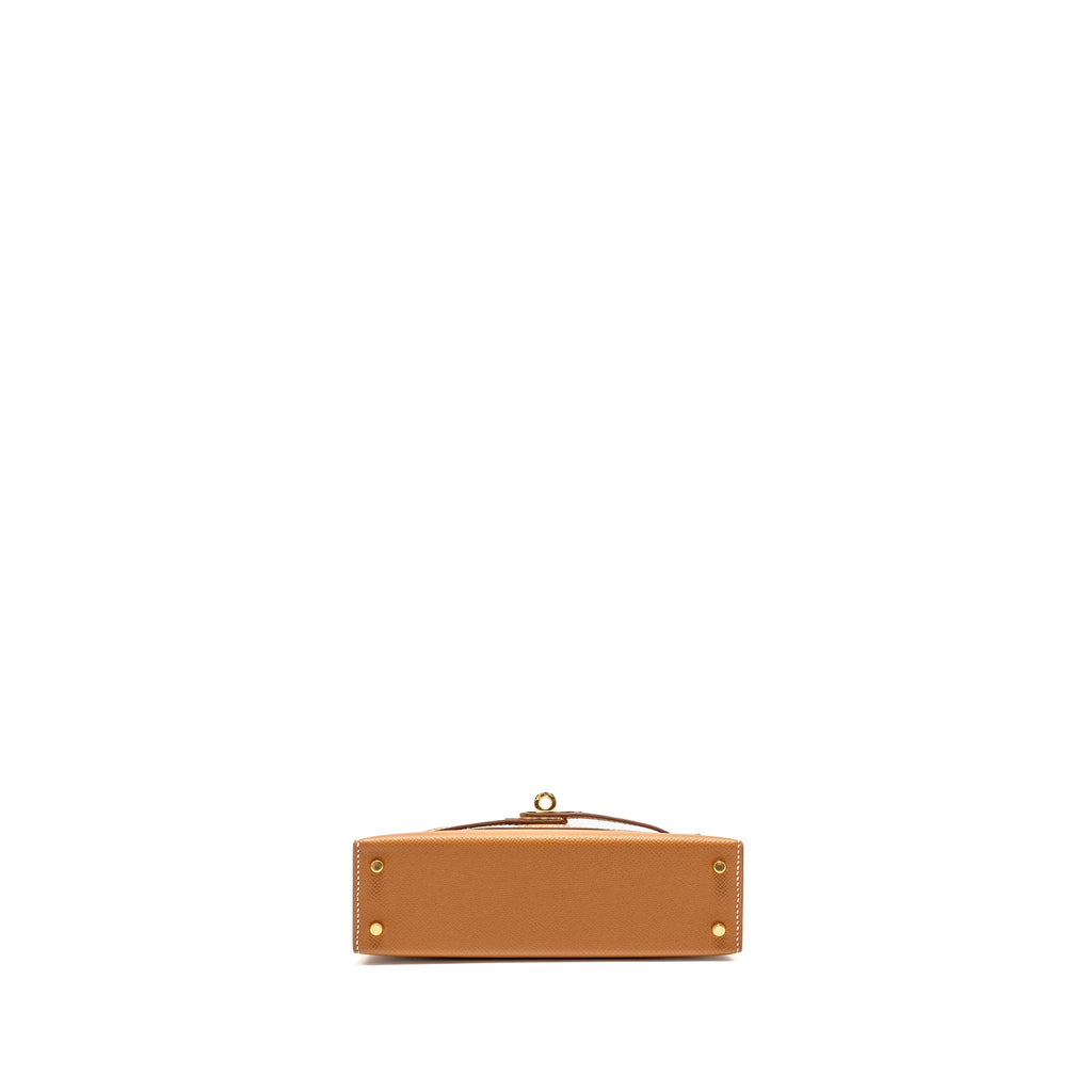 Hermes mini kelly II Epsom gold GHW
