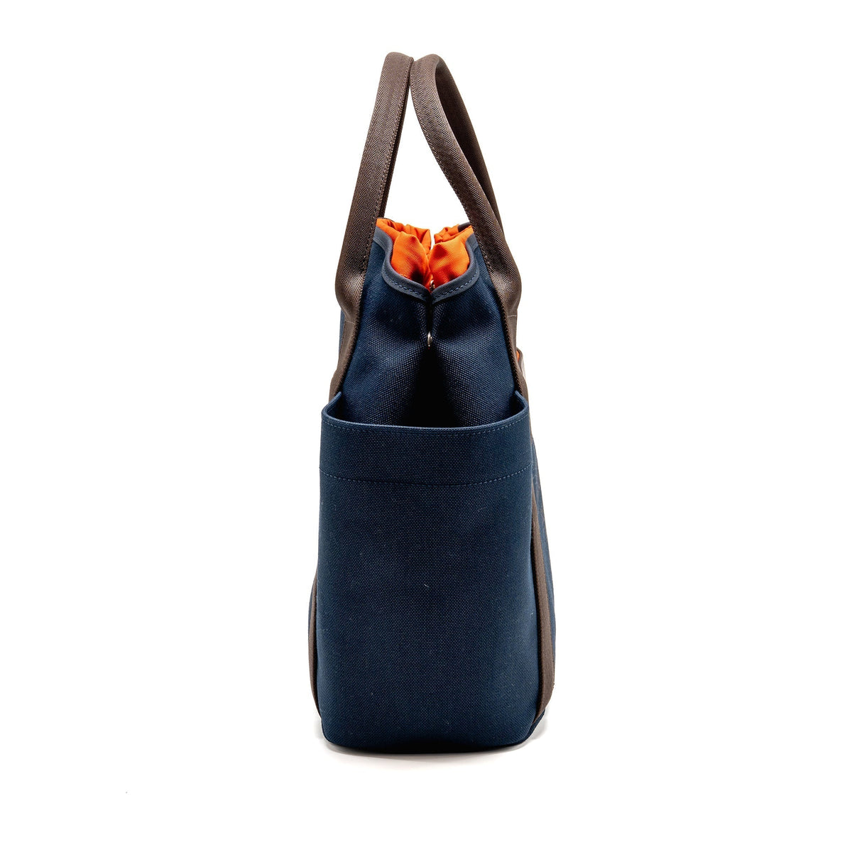 HERMES THE GROOMING BAG CANVAS BLEU NAVY/FEU SHW