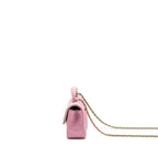 Chanel Top Handle Mini Rectangular Flap Bag Lambskin pink / Light Green LGHW (Microchip)