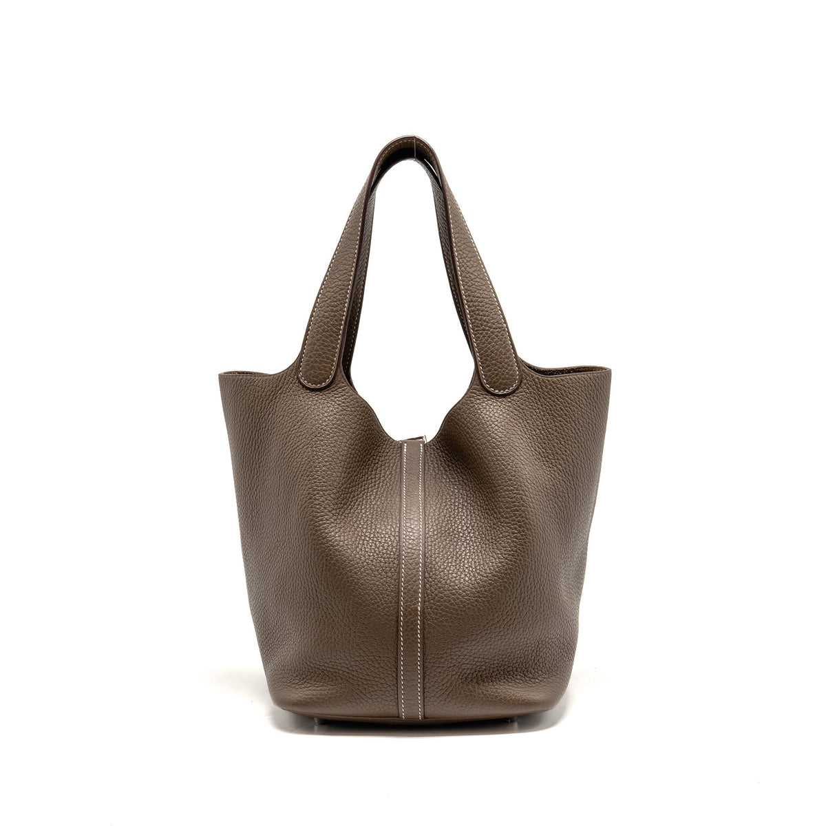Hermes Picotin 22 Lock Bag Clemence Etoupe SHW