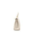 HERMES KELLY 25 EVERCOLOR BLANC GHW