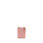 Chanel mini long vanity case with chain caviar pink LGHW