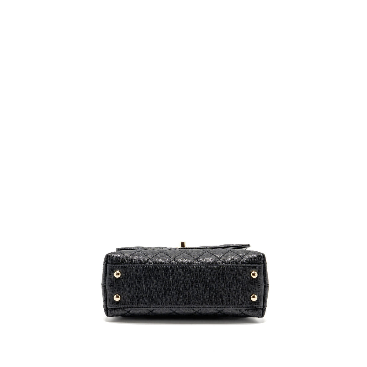 CHANEL SMALL COCO HANDLE CAVIAR BLACK LGHW(MICROCHIP)