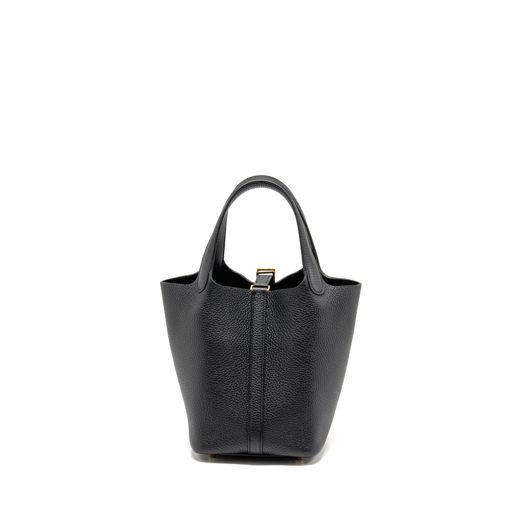 Hermes Picotin 18 Lock Bag Clemence BLACK GHW