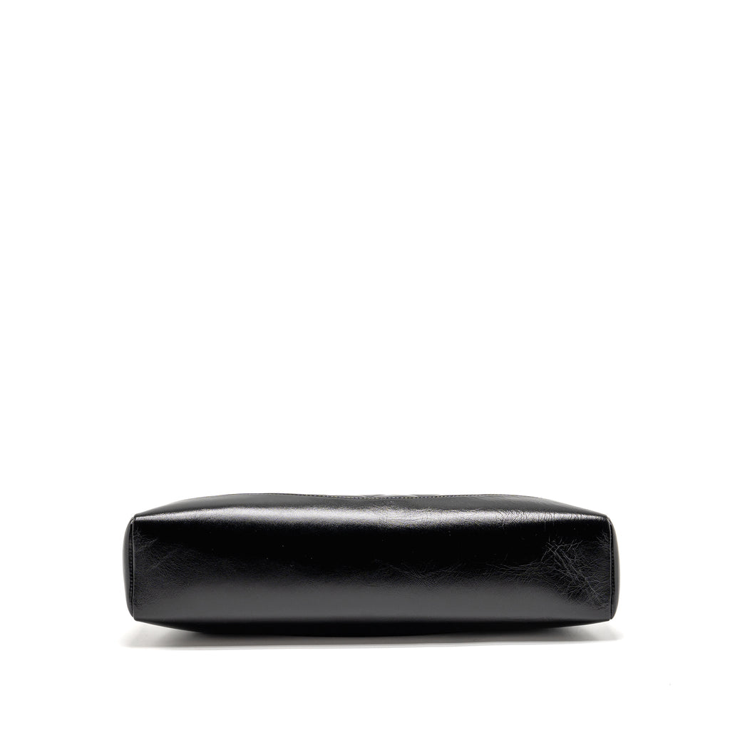 CHANEL MEDIUM 31 BAG SHINY LAMBSKIN BLACK LGHW (MICROCHIP)
