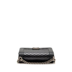 CHANEL MEDIUM BOY BAG CAVIAR BLACK RUTHENIUM SILVER HARDWARE