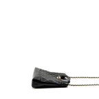 CHANEL MINI 31 BAG SHINY LAMBSKIN BLACK LGHW (MICROCHIP)