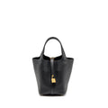 Hermes Picotin 18 Lock Bag Clemence BLACK GHW