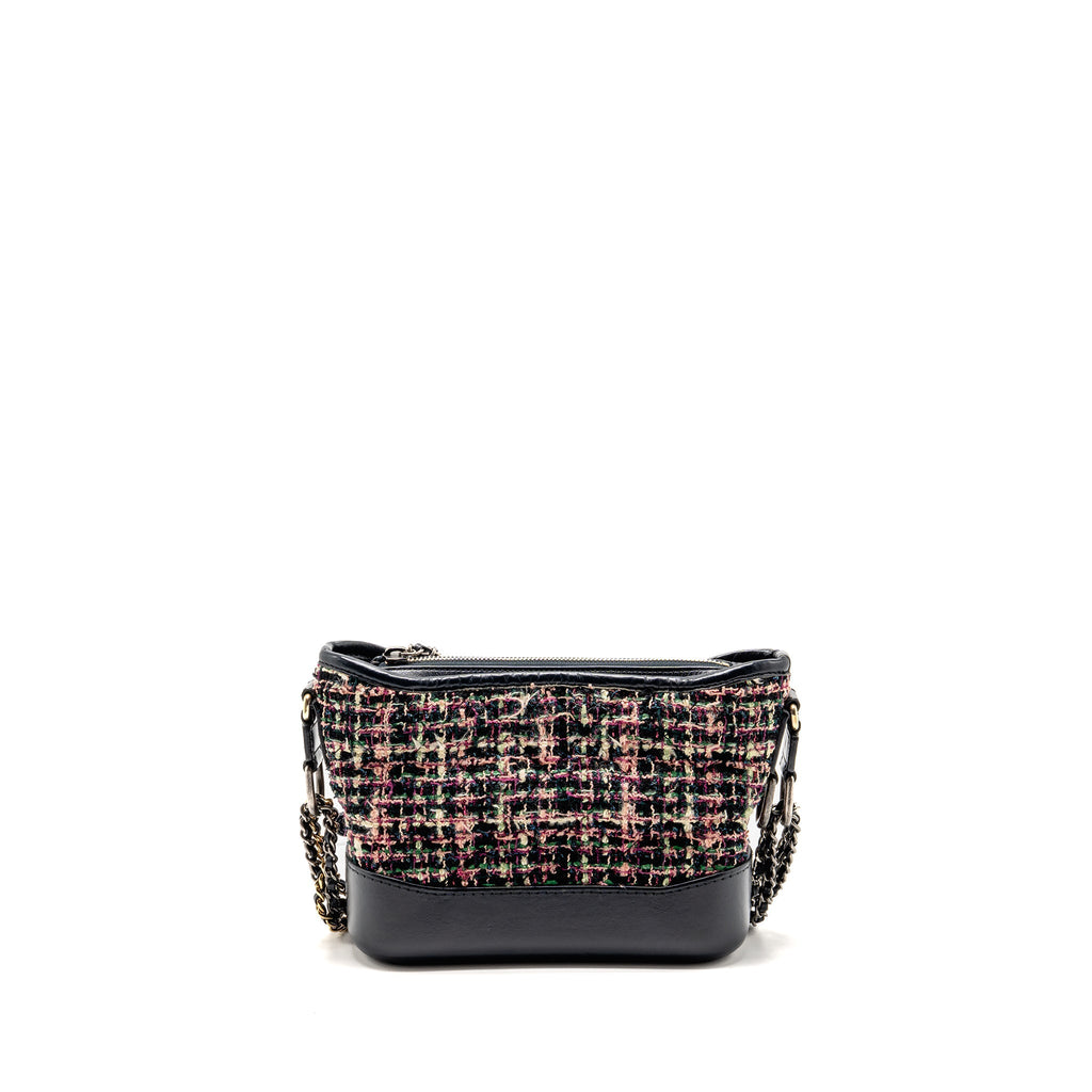 Chanel Small Gabrielle hobo bag tweed multicoloured GHW
