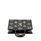 LOUIS VUITTON ONTHEGO MM MONOGRAM EMPREINTE LEATHER BLACK/BEIGE GHW