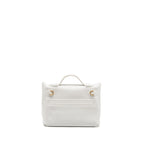 HERMES MINI 2424 24/24-21 BAG EVERCOLOR/SWIFT NEW WHITE GHW