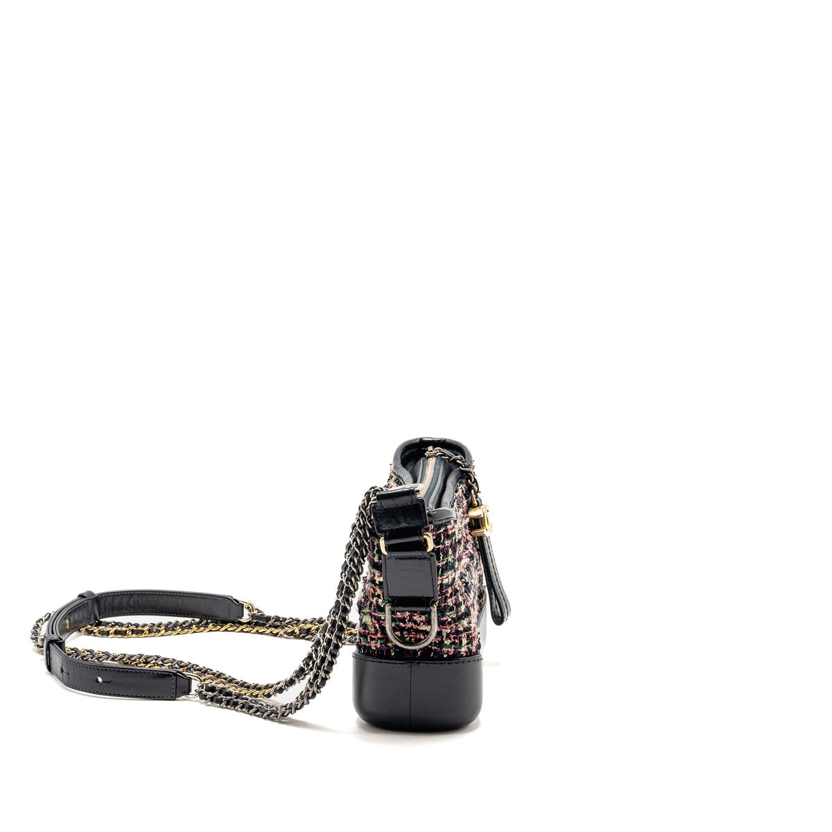Chanel Small Gabrielle hobo bag tweed multicoloured GHW