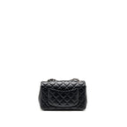 CHANEL MINI RECTANGULAR FLAP BAG LAMBSKIN BLACK SHW